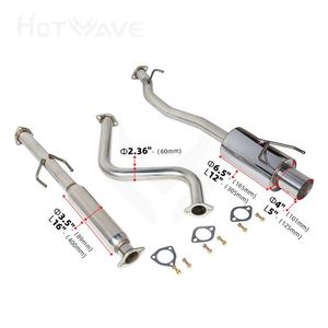 Honda Accord 90-93 için fabrika doğrudan satış yüksek performanslı carback (2/<span class=keywords><strong>4</strong></span> kapı AL) egzoz ucu <span class=keywords><strong>4</strong></span> inç catback için egzoz