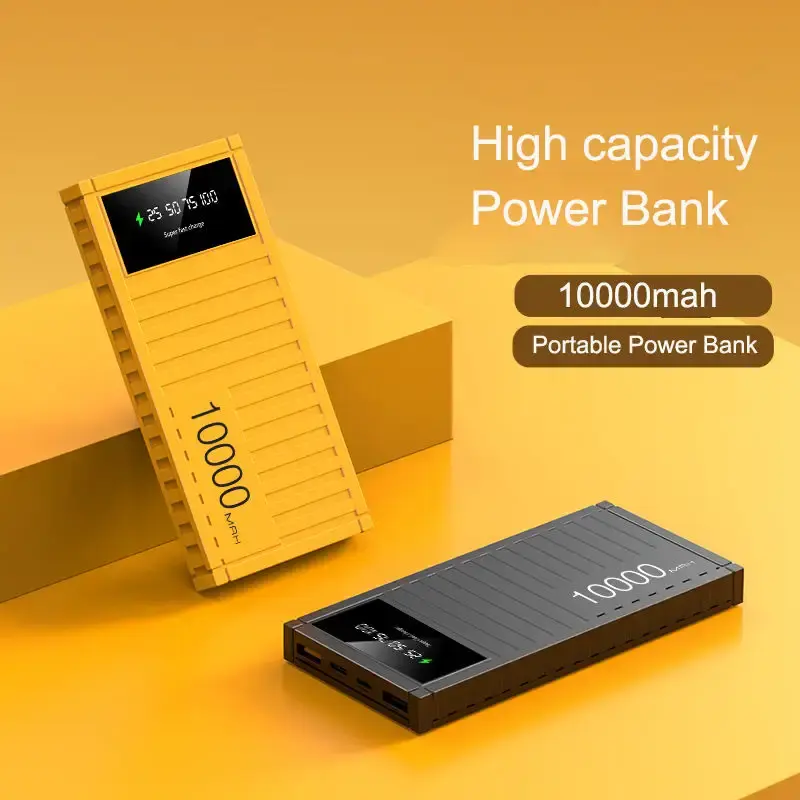 Nuovo modello Container Power Bank 10000Mah 20000Mah 30000Mah 50000Mah powerbank portatili