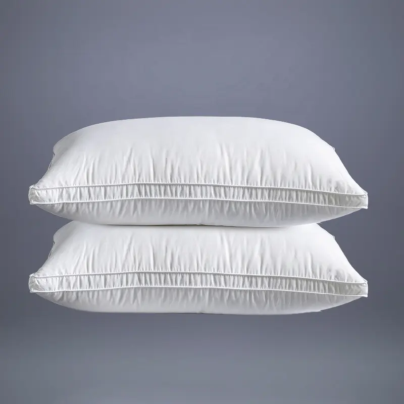 Venta caliente buena mano sensación almohada para dormir Hotel almohadas blancas