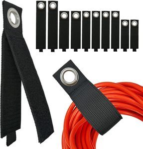 Heavy-Duty <strong>Hook</strong> <strong>Loop</strong> Tapes Storage <strong>Straps</strong> Extension Cord Organizer Cable Wrap Keeper for Tools RV Workshop Garage Wall Storage - Product Image 2