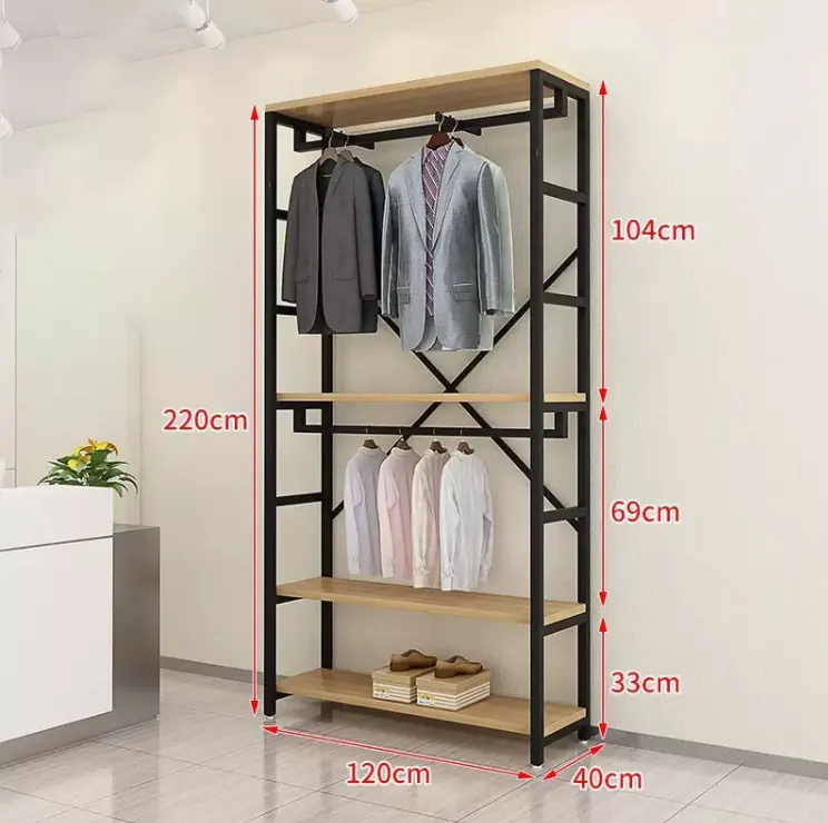 Black+wood L120*W40*H220CM