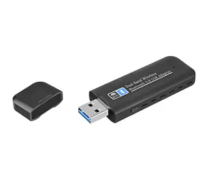 Scheda di rete wireless USB dual-band 1300M con dente blu WIFI due in uno per computer 2.4G/5G senza driver per scheda di rete wireless - Product Image 4