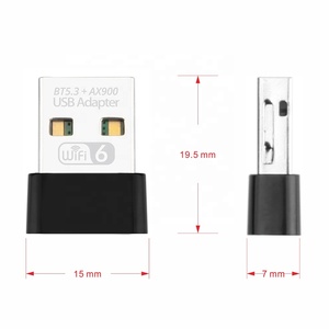 900Mbps Wifi 6 adaptör Dual Band BT5.3 Wifi 2-in-1 Combo Dongle USB2.0 WiFi 6 ağ kablosuz Wlan alıcısı - Product Image 2