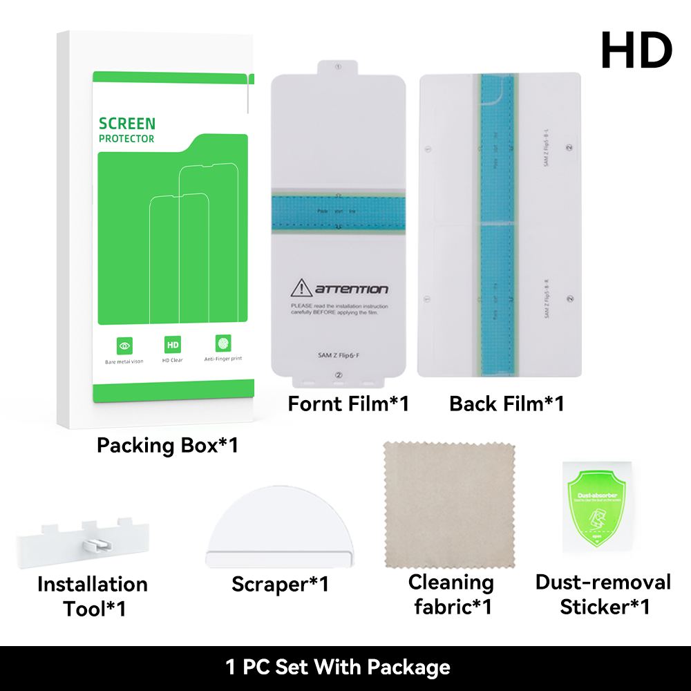 Protector de pantalla White-HD, juego de 1 pieza