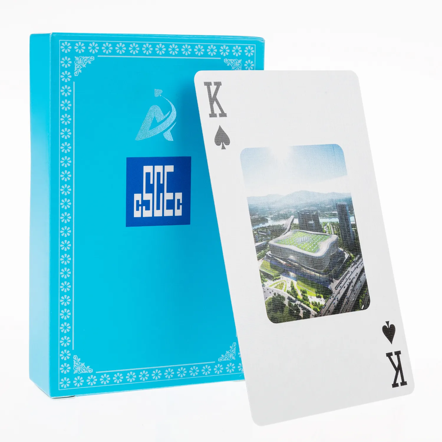 AYPC Custom Design personalizzato di alta qualità edifici da Poker case ponti sovrastruttura pubblicità giochi di carte da gioco
