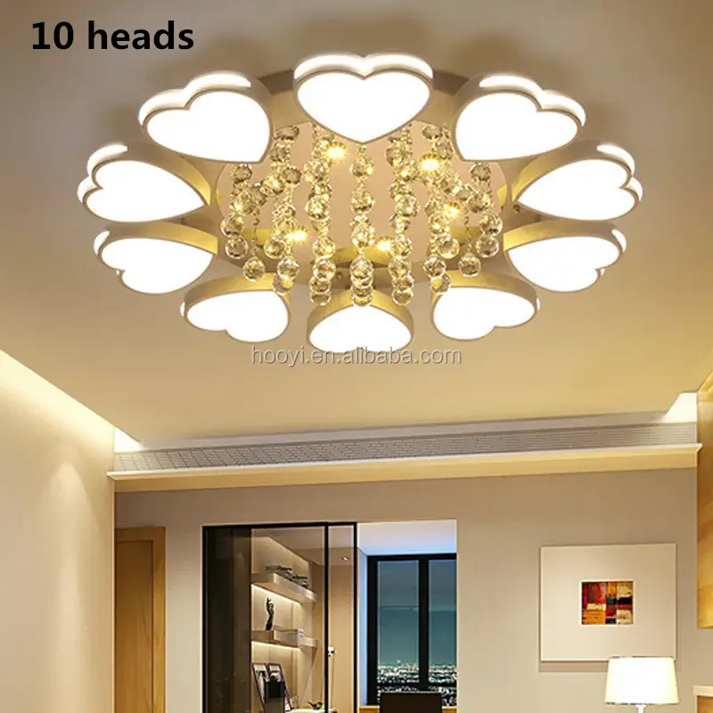 modern LED fancy light ceiling crystal lights for living room dining room bedroom