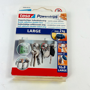 Tesa Powerstrips 58000 Large Weighing <strong>up</strong> to 2 kg for the Removable Fixation of Flat Objects Self <strong>Adhesive</strong> Double Sided Strips - Product Image 4