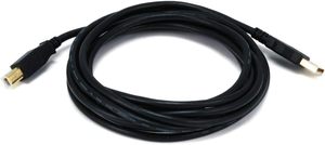 SYONG 3英尺镀金USB 2.0电缆usb-a公对usb-b公聚氯乙烯护套屏蔽黑色外径4.5，适用于计算机 - Product Image 2