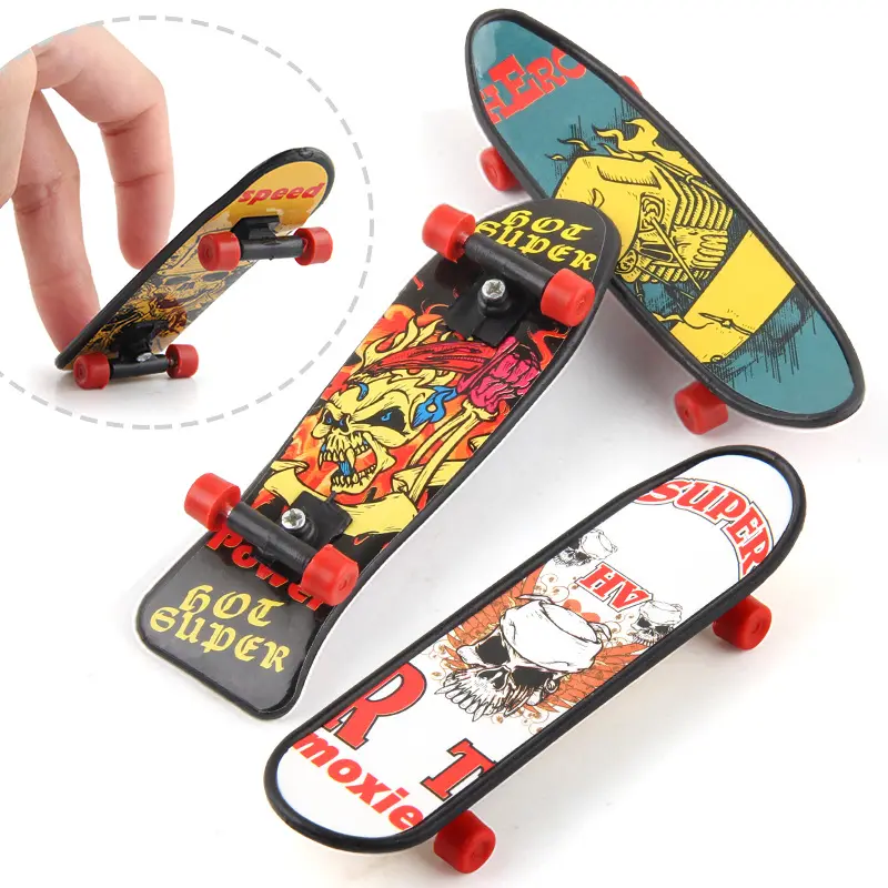 Mini Stress Relief Speelgoed Desktop Vingertop Speelgoed 10Cm Vinger Skateboard Creatieve Decompressie Accessoires Speelgoed