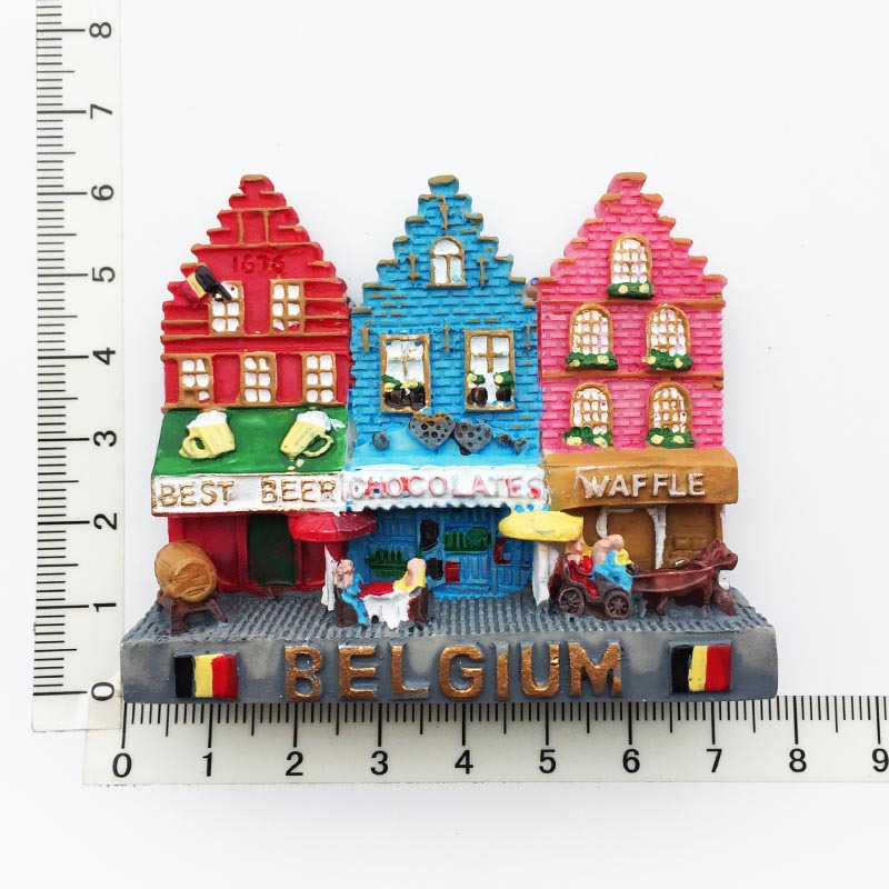 Maisons colorées et pittoresques en Belgique.