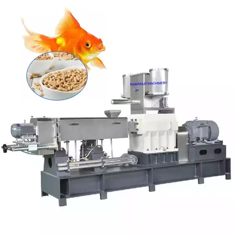 Pellet secco crocchette cane pesce gatto pollame linea di lavorazione estrusore essiccatore con approvazione CE