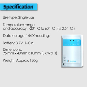 OEM ODM personalizado de un solo uso GSM registrador de temperatura y humedad registrador de datos de plástico para camiones refrigerados - Product Image 2