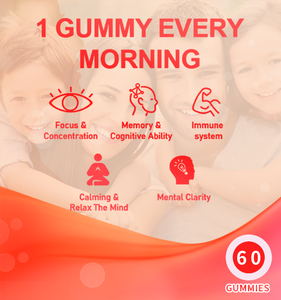 Gummies Brain Supplement für Memory Focus -Noo tropisches Gedächtnis für Konzentration und Gehirn gesundheit Mentale und kognitive Unterstützung - Product Image 2