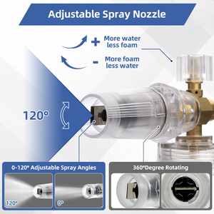 Có thể điều chỉnh vòi Phun Tuyết bọt pháo <span class=keywords><strong>Lance</strong></span> 1L điện rửa xe chai Hướng dẫn sử dụng đầu ra điện lớn miệng mới tạo bọt <span class=keywords><strong>Lance</strong></span> - Product Image 5