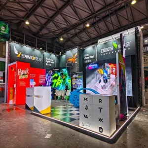 Thương mại hiển thị hiển thị bảng Pop Up truy cập có thể gập lại thương mại hiển thị truy cập bàn Pop Up Booth bảng với LED ánh sáng - Product Image 1