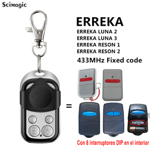 ERREKA LUNA Garagentor Automatische Tür 433MHz Fernbedienung Dupliator ERREKA RESON Garage 433.92 Command Handheld Transmitter