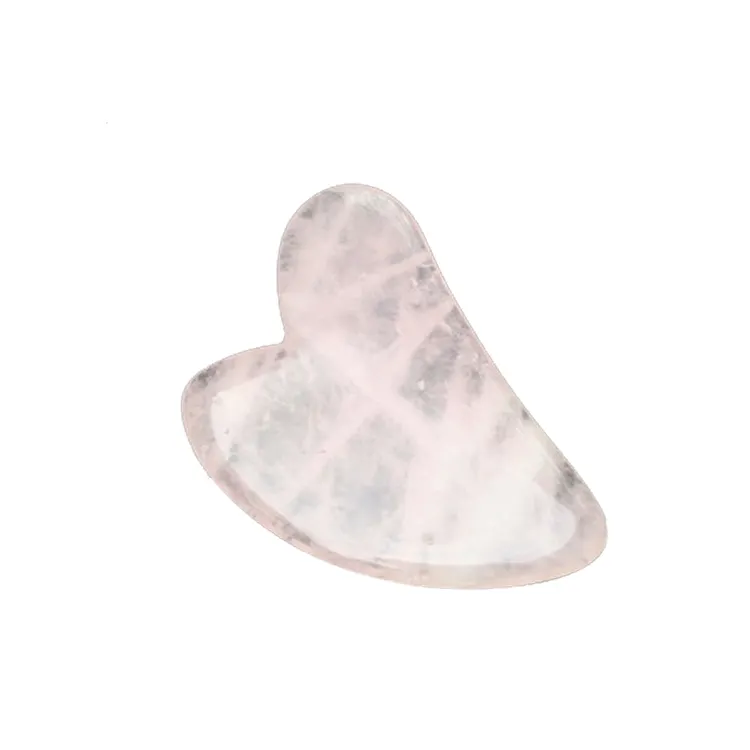 Pink Crystal massager Acupuncture Massage Quartz Beauty Guasha Board Acupuncture Jade Scraping Board