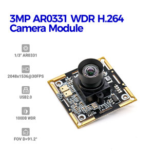 Módulo de cámara de videoconferencia AR0331, lente de 96 grados, dinámico, gran angular, UVC, 3MP, 30fps, FF, H.264, USB2.0 - Product Image 2