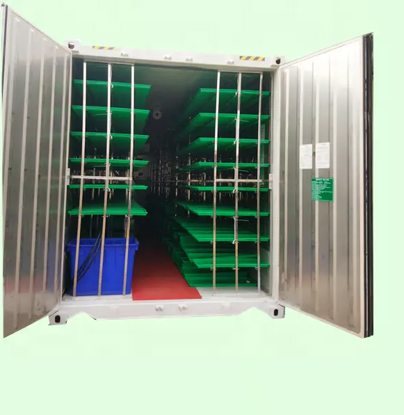 Tipo de contenedor forraje hidropónico brotando la máquina/máquina de cebada brotando sistema creciente para la alimentación Animal