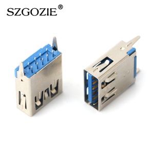 <span class=keywords><strong>USB</strong></span> 3.0母连接器180度9针15.0毫米浸胶<span class=keywords><strong>usb</strong></span> smt 3.0扁平母连接器