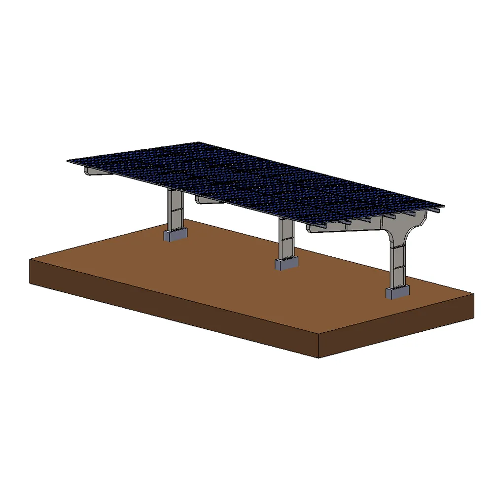 Solar Panels Car Shed PV Garages Solar Carport Racking Bracket Structural Aluminum Alloy Kit Racking Mounting Carport Solar Sy