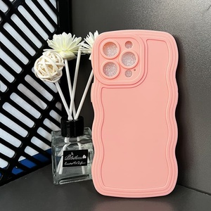 プレーンウェーブボーダーカバーソフト保護携帯電話ケースAppleiPhone用15 13 14 12 11 Mini Promax Xr Xs 7 8 6 Plus - Product Image 5