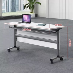 Conference Table Office Desk Furniture Modern Portable Office Folding <strong>Computer</strong> Desk Mobile School Foldable Table - Product Image 2