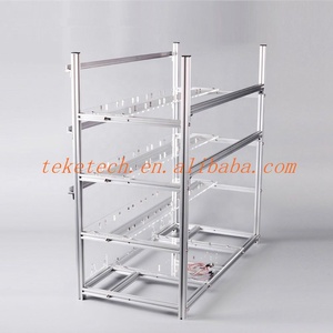 19gpu Stackable nhôm trường hợp mở không khí khung Giàn Khoan khung GPU khung máy tính mở không khí giá GPU Giàn Khoan trường hợp 19 GPU thợ mỏ - Product Image 4