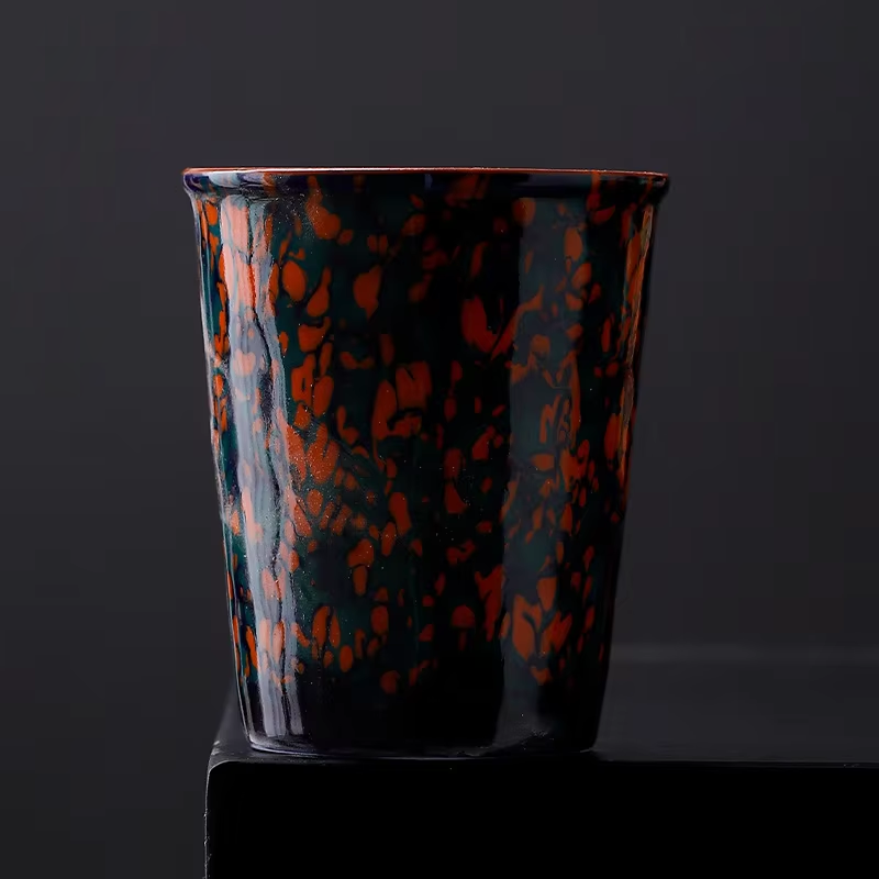 Coke cup - Splashed ink - Dark black
