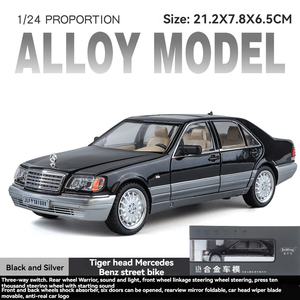 Pres döküm model araba 1:24 benz W143 duotone ses ve ışık geri çekme kapılar açık süs süslemeleri metal araba modeli oyuncaklar - Product Image 6