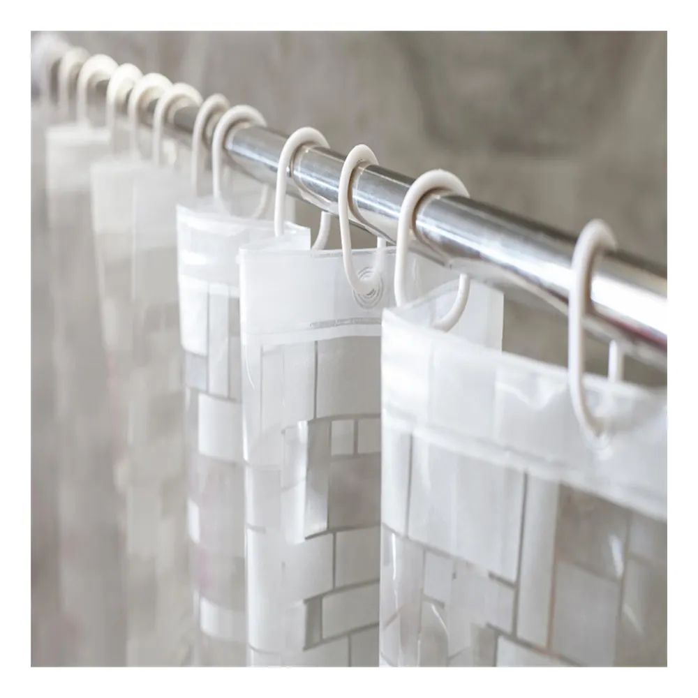 CF tenda da doccia impermeabile tinta unita spessa e ampia copertura da bagno per vasca da bagno realizzata in materiale resistente Eva