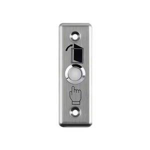 Pulsante Xbutton 1 uscita con circuito di precisione laccato in acciaio inox NO/COM per interruttori a pulsante per blocco porta - Product Image 1