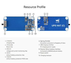 <span class=keywords><strong>Raspberry</strong></span> <span class=keywords><strong>Pi</strong></span> <span class=keywords><strong>Zero</strong></span> Unterbrechung freies Netzteil modul Batterie USV-Netzteil mit Lade-und Entlade unterstützung Beide