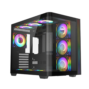 OEM ATX Gehäuse ARGB LED Light Desktop CPU Schrank Computer gehäuse Gaming Case PC mit gehärtetem Glas - Product Image 3