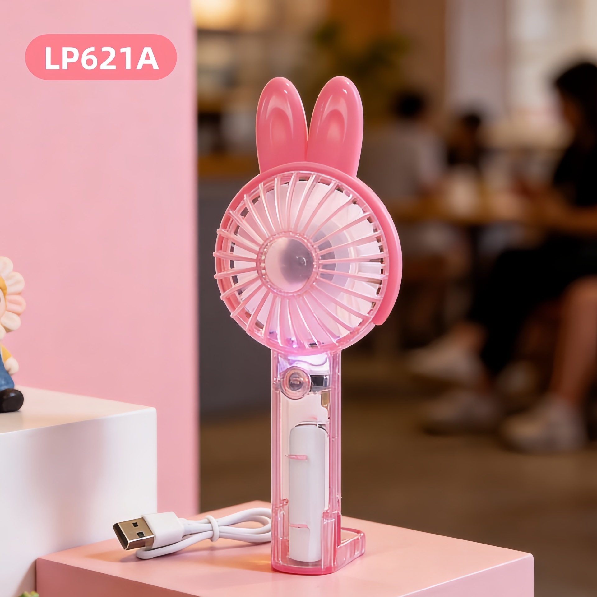 Lapin Rose 3 niveaux