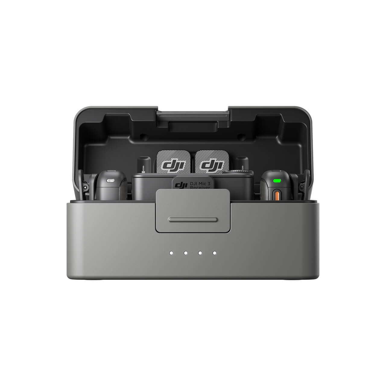 Mic 3 (2 TX+1 RX+ Charging Case)Black