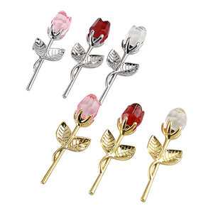 Giáng Sinh Ngày Valentine Quà Tặng Pha Lê Thủy Tinh Hoa Hồng Nhân Tạo Hoa Bạc Vàng Rod <span class=keywords><strong>Rose</strong></span> Flowergifts Cho Mẹ Phụ Nữ Bạn gái - Product Image 5