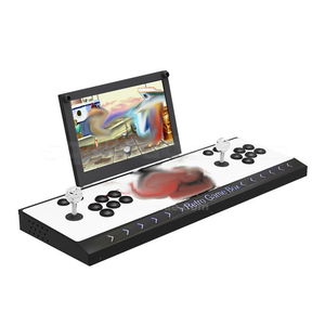 Pantalla plegable portátil de 10 pulgadas 20008 clásico 1 juego 2 jugadores escritorio Retro Arcade consola juego Joysticks controladores de juego