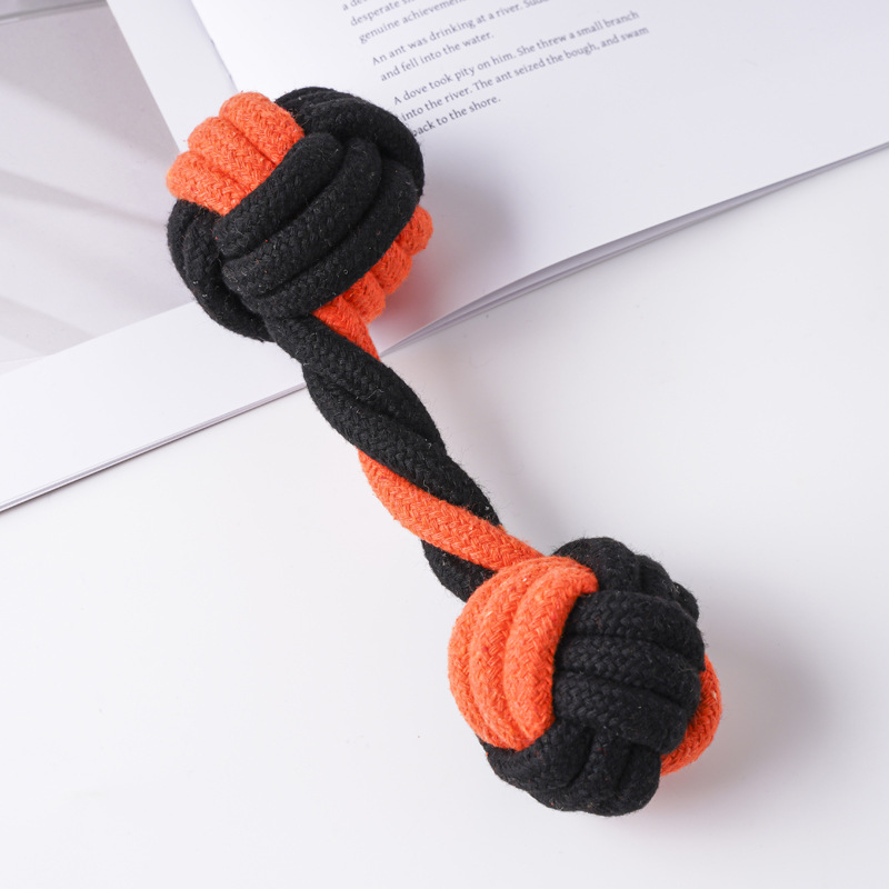 Orange and black dumbbells, 75g, 18*5cm