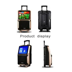 Sistema inteligente Android con pantalla táctil de 14 pulgadas con Bluetooth WIFI Video multifunción Trolley Speaker para presentación audiovisual - Product Image 6