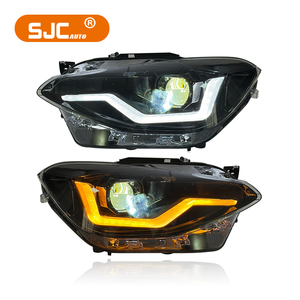 BMW 1 serisi F20 farlar için SJC 2012-2015 montaj modifiye Led dönüş sinyali ön işıklar DRL far araba aydınlatma sistemi - Product Image 1