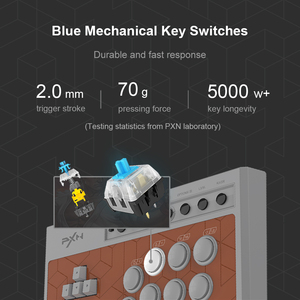 XBOX、PS4、PC、SWITCH用のPXNX8オールボタンミックスボックススタイルアーケードファイトスティックコントローラー - Product Image 6