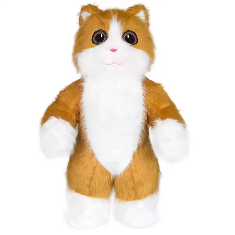 Efun 2M 2,6 m adulto Halloween Cosplay disfraces Blow Up Cuty juego de rol gato mascota inflable disfraz personalizado Animal inflable