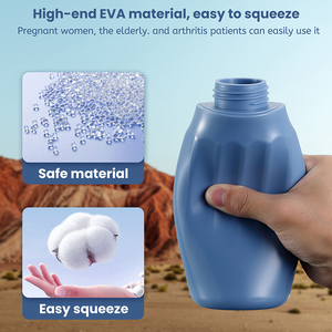 Bule Pink Purple Custom Color Easy to <strong>Use</strong> 400ml Capacity Portable Shattaf <strong>Bidet</strong> Bottle Handheld for Travel - Product Image 2
