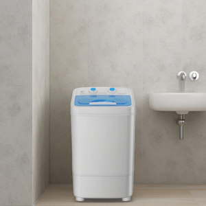 Lavadora inteligente portátil para el hogar con luz azul, nueva semiautomática con función de pelado integrada, fuente de energía eléctrica - Product Image 4