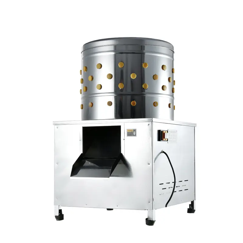 Máquina desplumadora de plumas de pollo de eliminación automática de plumas de acero inoxidable comercial