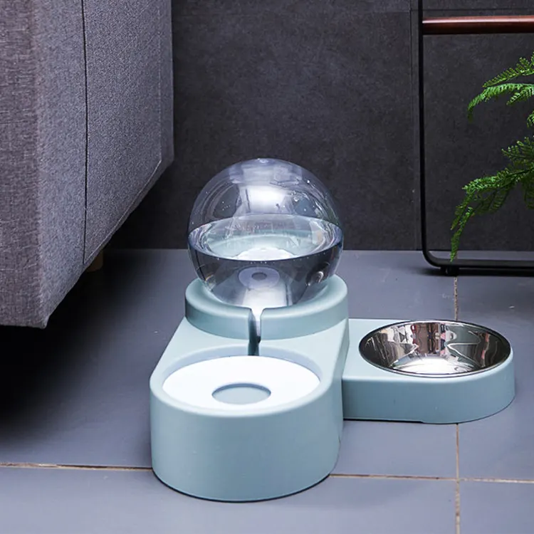 Pet Automatic Water Dispenser Cat Dog Circulating Drinker Flowing Cat Bowl Cat Drinking Food 2 in 1 bowl