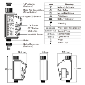 AVATTO Tuya manipolatore Timer irrigazione intelligente irrigazione WiFi Smart Controller valvola acqua lavoro con Alexa Google - Product Image 6