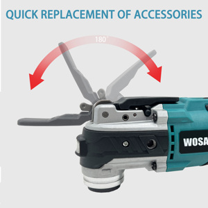 WOSAI-herramienta oscilante de carpintería, herramienta eléctrica inalámbrica de 20V, 6 velocidades variables, multifunción - Product Image 5