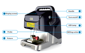 CG godgodv3.0.8 otomotiv otomatik çilingir araçları için anahtar teksir kesme makinesi anahtar yeniden makinesi - Product Image 6